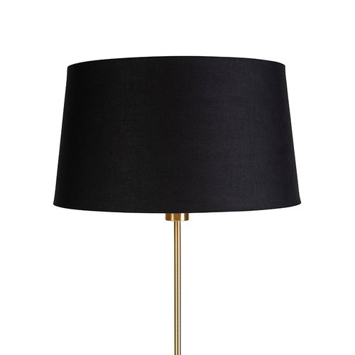 Lampadaire Or / Laiton Avec Abat-jour Noir Réglable 45 Cm - Parte