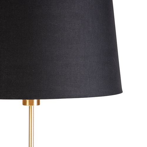 Lampadaire Or / Laiton Avec Abat-jour Noir Réglable 45 Cm - Parte