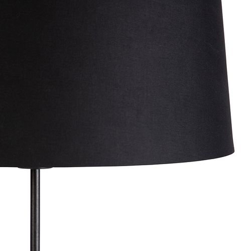 Lampadaire Noir Avec Abat-jour Noir 45 Cm Réglable - Parte
