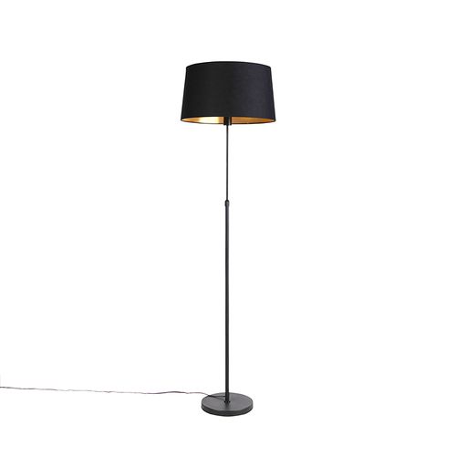 Lampadaire Noir Avec Abat-jour Noir 45 Cm Réglable - Parte