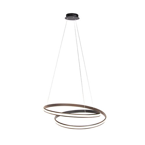 Suspension Moderne Noire 74 Cm Avec LED - Rowan