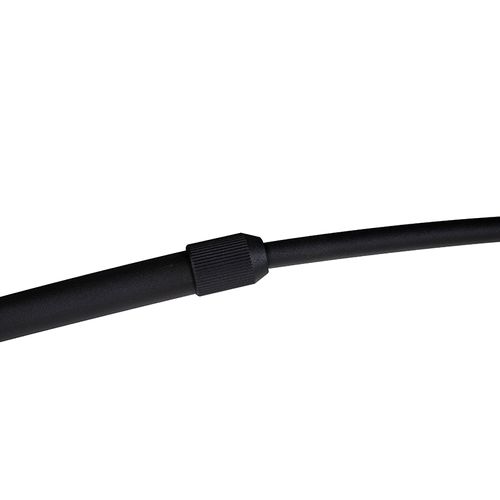 Lampe D'arc Botanique Abat-jour En Velours Noir Motif Paon 50 Cm - XXL