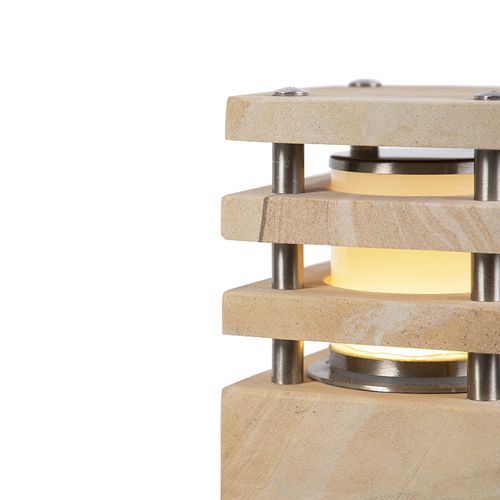 Lampadaire D'extérieur Moderne En Grès 70 Cm - Grumpy