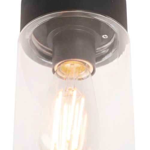 Plafonnier Moderne Noir 22,6 Cm Ip44 - Jarra