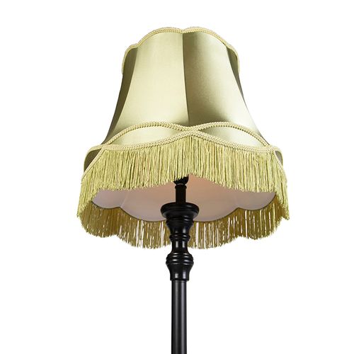 Lampadaire Noir Avec Abat-jour Granny Vert - Classico