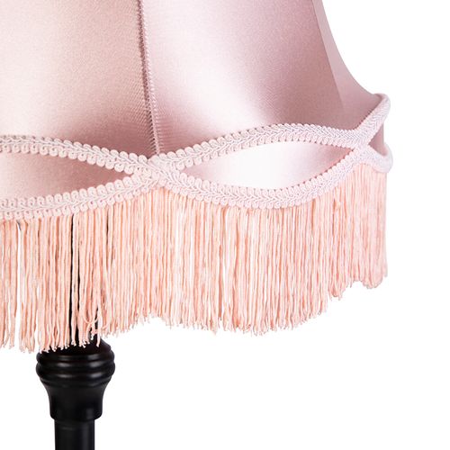 Lampadaire Noir Avec Abat-jour Granny Rose - Classico