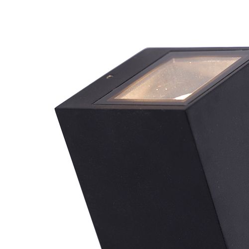 Applique Moderne Noire Gu10 Ar70 Ip54 - Baleno Ii