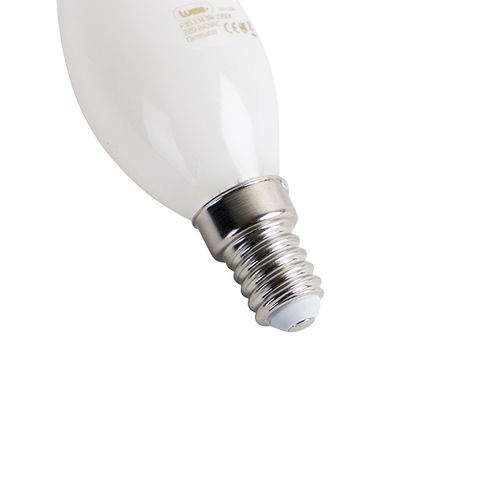 Ampoule LED à Filament E14 Dimmable En Forme De Bougie Opale 3w 250lm 2350k