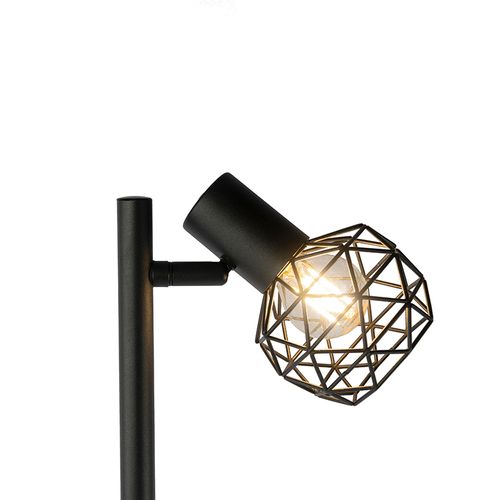 Lampadaire Design Noir 3 Lumières Orientable - Mesh