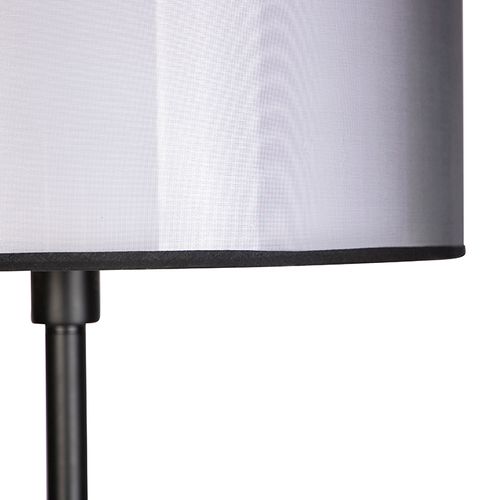 Lampadaire Design Noir Avec Abat-jour Noir Et Blanc 47 Cm - Simplo