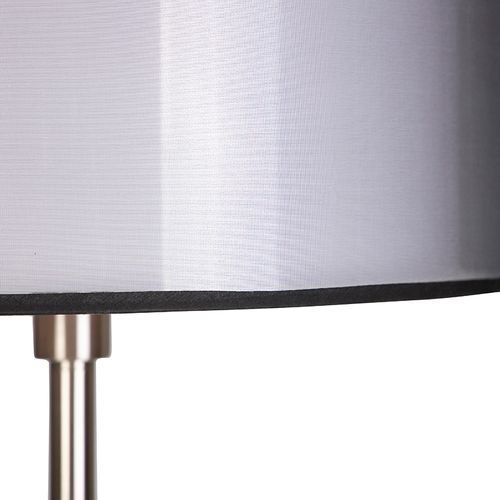 Lampadaire Design Acier Avec Abat-jour Noir Et Blanc 47 Cm - Simplo