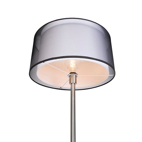 Lampadaire Design Acier Avec Abat-jour Noir Et Blanc 47 Cm - Simplo