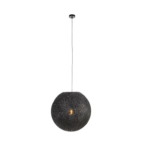 Lampe à Suspension Country Noire 60 Cm - Corda