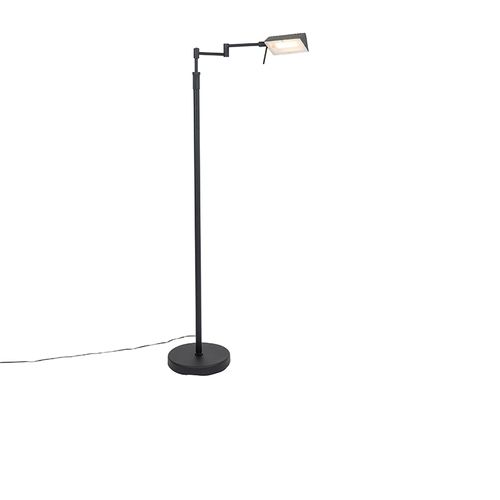 Lampadaire Design Noir Avec LED Et Variateur Tactile - Notia