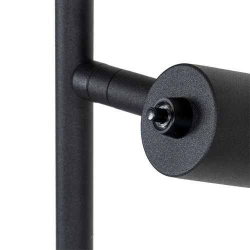 Lampadaire Design Noir Avec Or 2 Lumières - Stijn