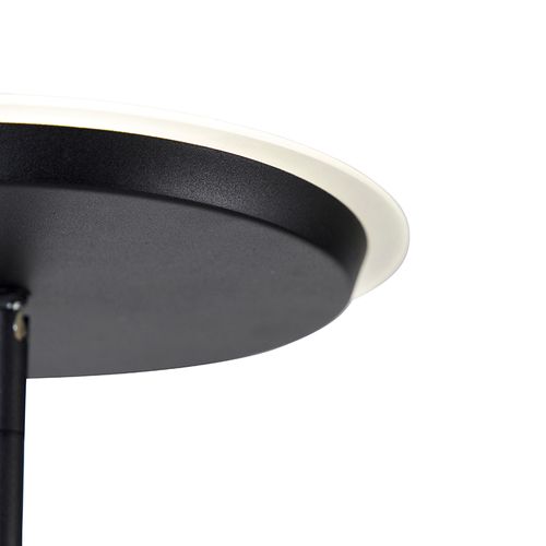 Lampadaire Moderne Noir Avec LED Et Variateur - Bumu
