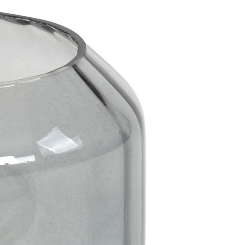 Lampe De Table Design En Laiton Avec Verre Fumé - Stiklo