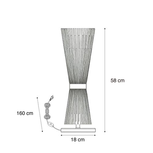 Lampe De Table Rustique En Laiton - Broom