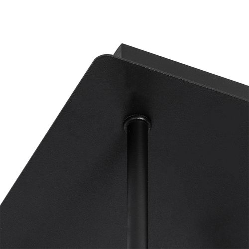 Plafonnier Moderne Noir 5 Lumières Avec Verre Fumé - Athènes