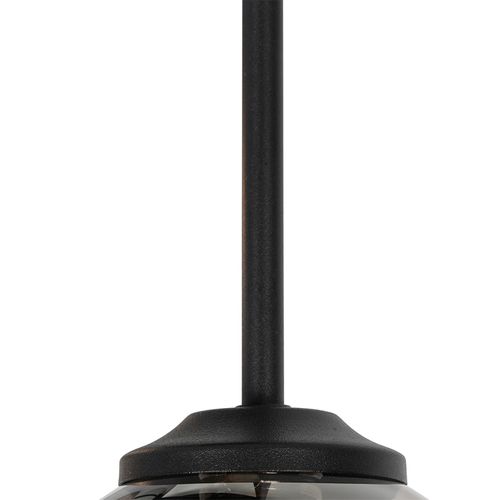 Plafonnier Moderne Noir 9 Lumières Avec Verre Fumé - Athènes