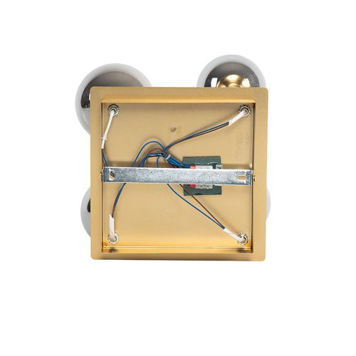 Plafonnier Moderne Doré 5 Lumières Avec Verre Fumé - Athènes