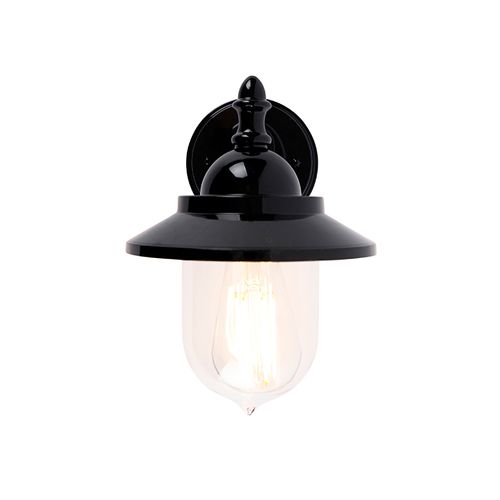 Applique D'extérieur Classique Noire Ip44 - Oxford