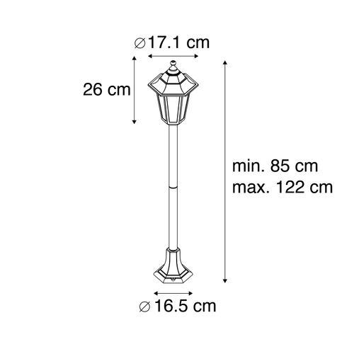 Lanterne Classique Or Antique - New Haven