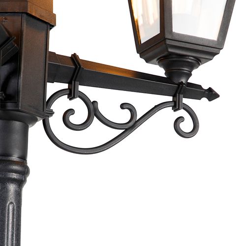 Lanterne Classique Noire à 3 Lumières Ip44 - Capital