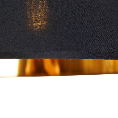 Lampe D'arche Moderne Noire Avec Or - Arc Basic