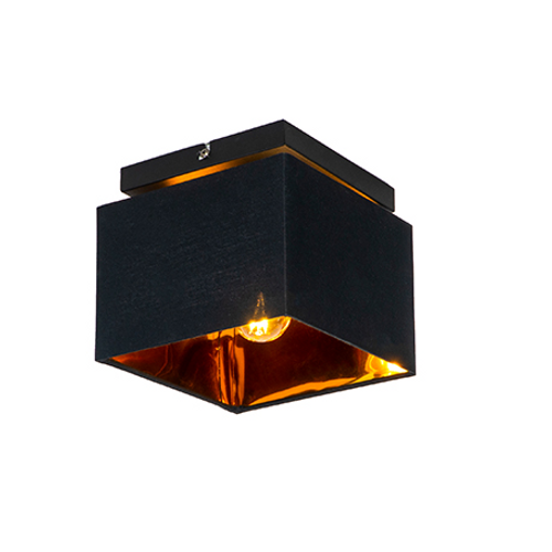 Plafonnier Moderne Noir Avec Or - Vt