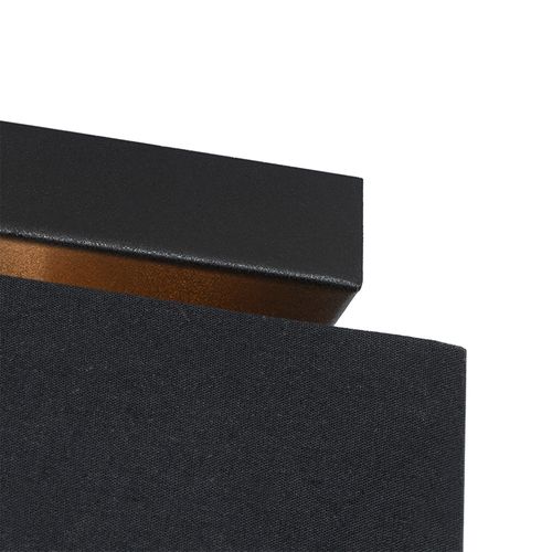 Plafonnier Moderne Noir Avec Or - Vt