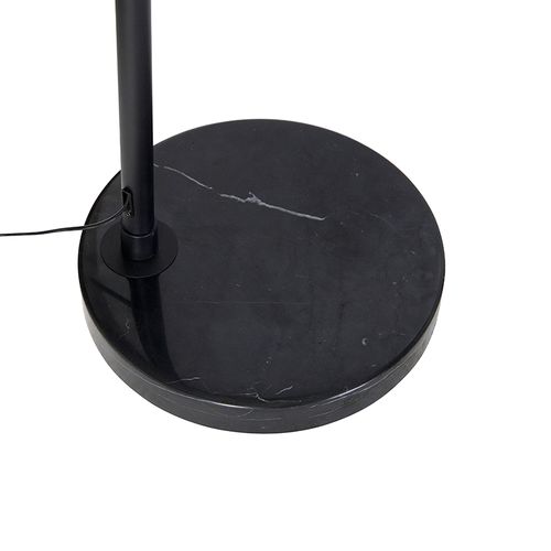 Lampe à Arc Moderne Noire Avec Blanc Réglable Sans Abat-jour - XXL