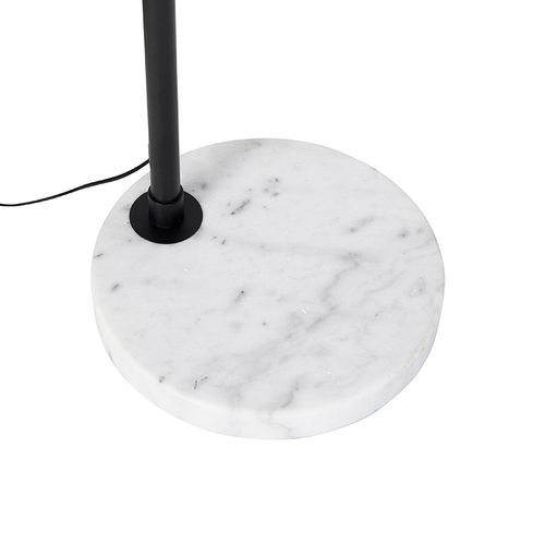 Lampe à Arc Moderne Noire Avec Blanc Réglable Sans Abat-jour - XXL