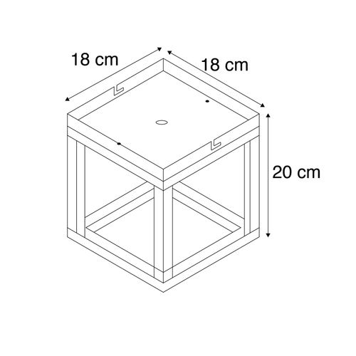 Plafonnier Industriel Brun Rouille - Cage