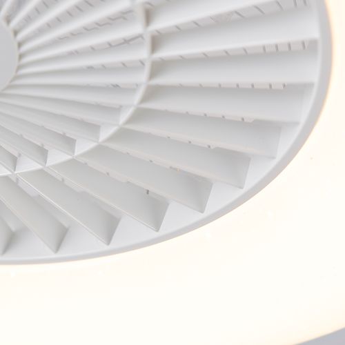Ventilateur De Plafond Blanc Avec Effet Étoile à Intensité Variable - Climo