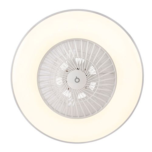 Ventilateur De Plafond Blanc Avec Effet Étoile à Intensité Variable - Climo