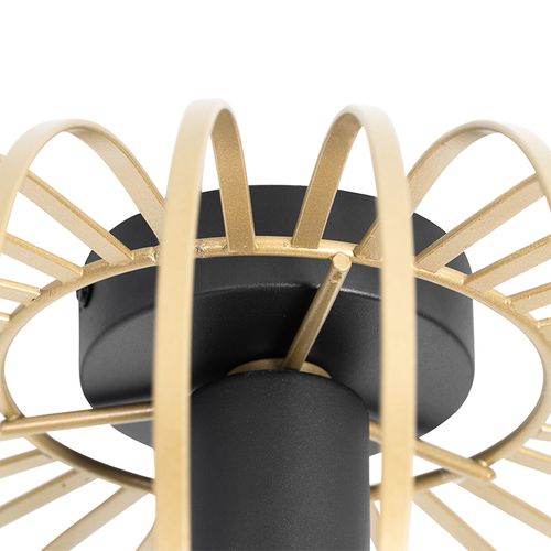 Plafonnier Design Doré 39 Cm - Johanna