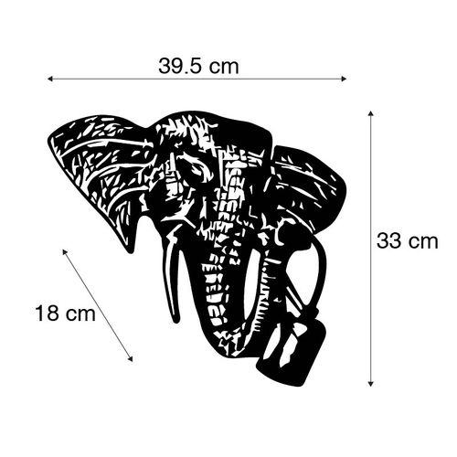 Applique Vintage Or - Éléphant