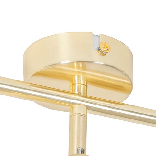 Plafonnier Moderne En Laiton 3 Lumières Orientables - Jeana