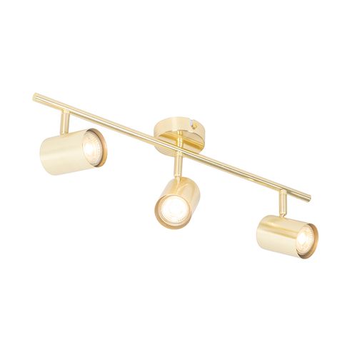 Plafonnier Moderne En Laiton 3 Lumières Orientables - Jeana