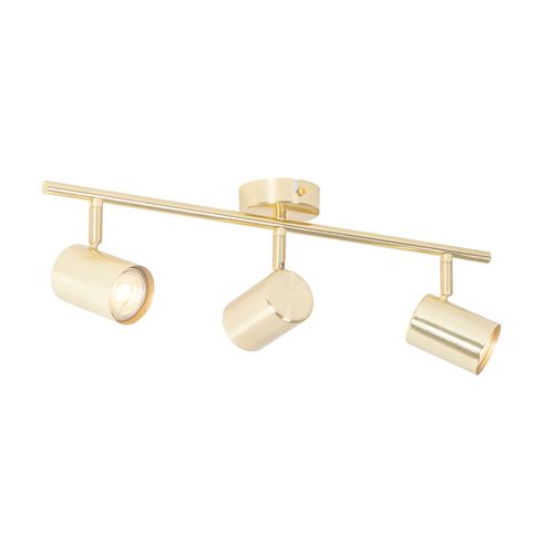 Plafonnier Moderne En Laiton 3 Lumières Orientables - Jeana