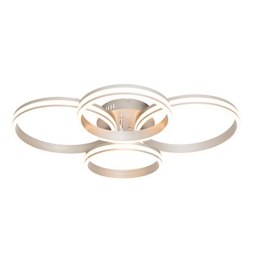 Plafonnier En Acier Avec LED à Intensité Variable 3 Niveaux 4 Lumières - Navara