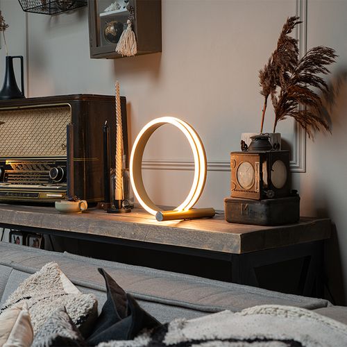 Lampe De Table Design En Laiton Avec LED Dimmable En 3 Étapes - Navara