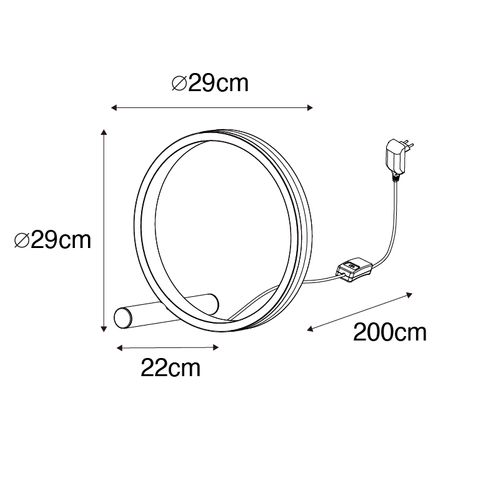 Lampe De Table Design En Laiton Avec LED Dimmable En 3 Étapes - Navara