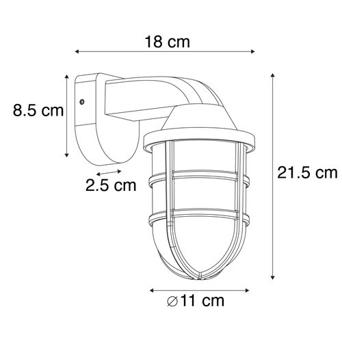 Applique D'extérieur Vintage Laiton Ip54 - Joeri