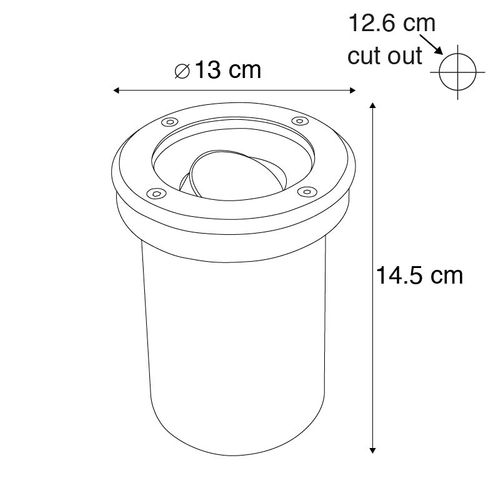 Lot De 6 Spots De Sol Extérieurs Modernes En Acier Inoxydable Ip65 - Delux