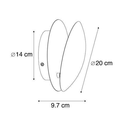 Applique Moderne Or - Sunrise