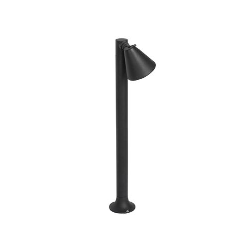 Borne Extérieure Moderne Noire 60 Cm Ip44 Orientable - Ciara