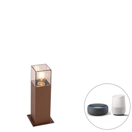 Lampe D'extérieur Sur Pied Intelligente Marron Rouille 30 Cm Avec Wifi P45 - Danemark