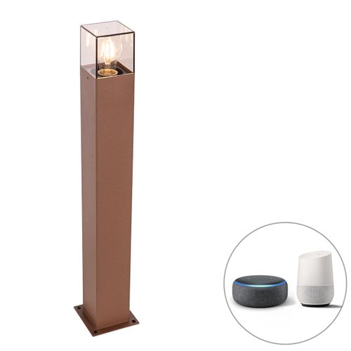 Lampe D'extérieur Sur Pied Intelligente Marron Rouille 70 Cm Avec Wifi P45 - Danemark